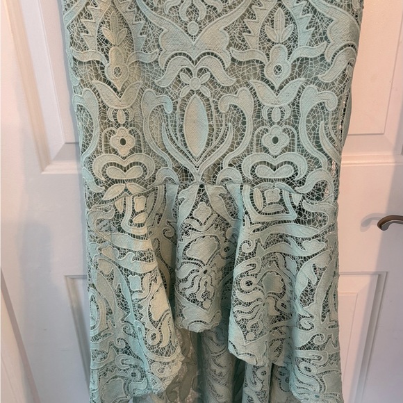 Beautiful Sage Green Lace Dress S Lulus 0 2 - Picture 7 of 7